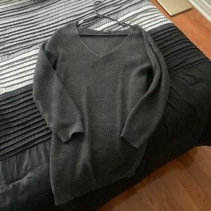 Grey boohoo sweater dress